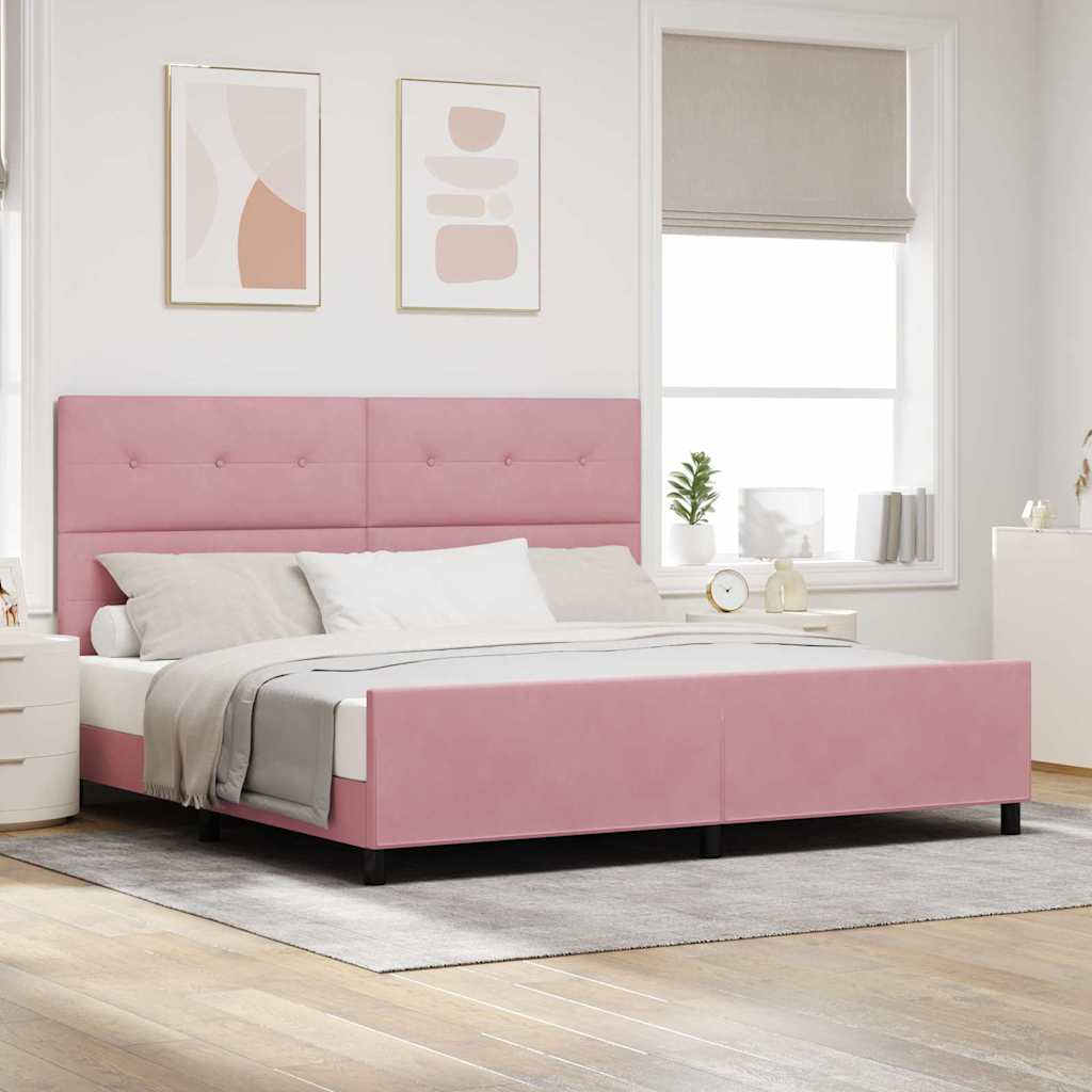 Voodi Roosa 200x200 cm Samet