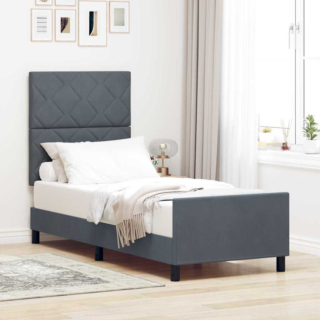 Voodi Tumehall 80x200 cm Samet