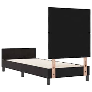 Postel s boxspringem s čelo Černá 80 x 200 cm samet - obrázek 9