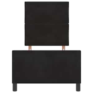 Postel s boxspringem s čelo Černá 80 x 200 cm samet - obrázek 7