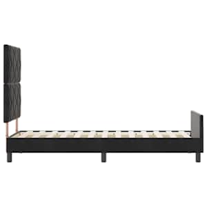 Postel s boxspringem s čelo Černá 80 x 200 cm samet - obrázek 8
