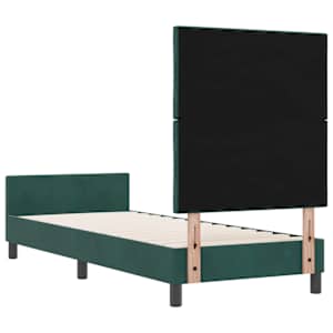 Postel s boxspringem s čelo Tmavě zelená 80 x 200 cm samet - obrázek 9