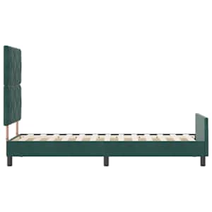Postel s boxspringem s čelo Tmavě zelená 80 x 200 cm samet - obrázek 8