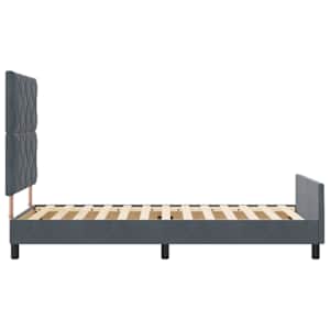 Postel s boxspringem s čelo Tmavě šedá 90 x 190 cm samet - obrázek 8