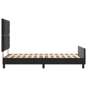 Postel s boxspringem s čelo Černá 90 x 200 cm samet - obrázek 8
