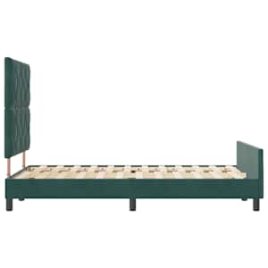 Postel s boxspringem s čelo Tmavě zelená 120 x 190 cm samet - obrázek 8