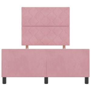 Postel s boxspringem s čelo Růžová 120 x 190 cm samet - obrázek 7