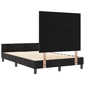 Postel s boxspringem s čelo Černá 120 x 200 cm samet - obrázek 9