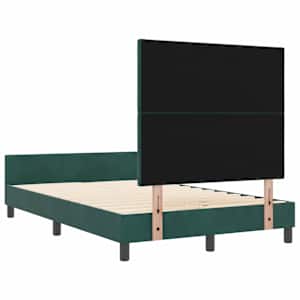 Postel s boxspringem s čelo Tmavě zelená 120 x 200 cm samet - obrázek 9