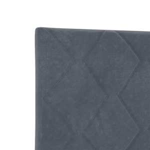 Postel s boxspringem s čelo Tmavě šedá 140 x 190 cm samet - obrázek 10