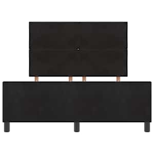Postel s boxspringem s čelo Černá 160 x 200 cm samet - obrázek 7