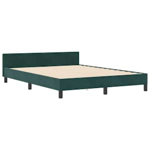 Postel s boxspringem s čelo Tmavě zelená 160 x 200 cm samet - obrázek 4