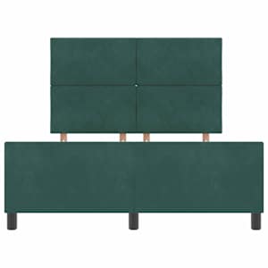 Postel s boxspringem s čelo Tmavě zelená 160 x 200 cm samet - obrázek 7