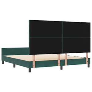Postel s boxspringem s čelo Tmavě zelená 180 x 200 cm samet - obrázek 9