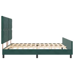 Postel s boxspringem s čelo Tmavě zelená 180 x 200 cm samet - obrázek 8