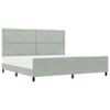 vidaXL Karbi vedrumadrats peaga Helehall 200 x 200 cm Samet