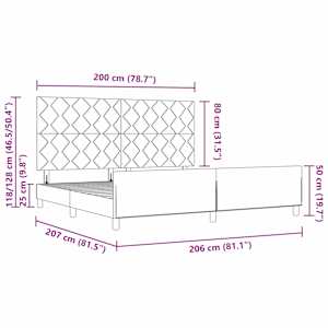 Postel s boxspringem s čelo Tmavě zelená 200 x 200 cm samet - obrázek 13