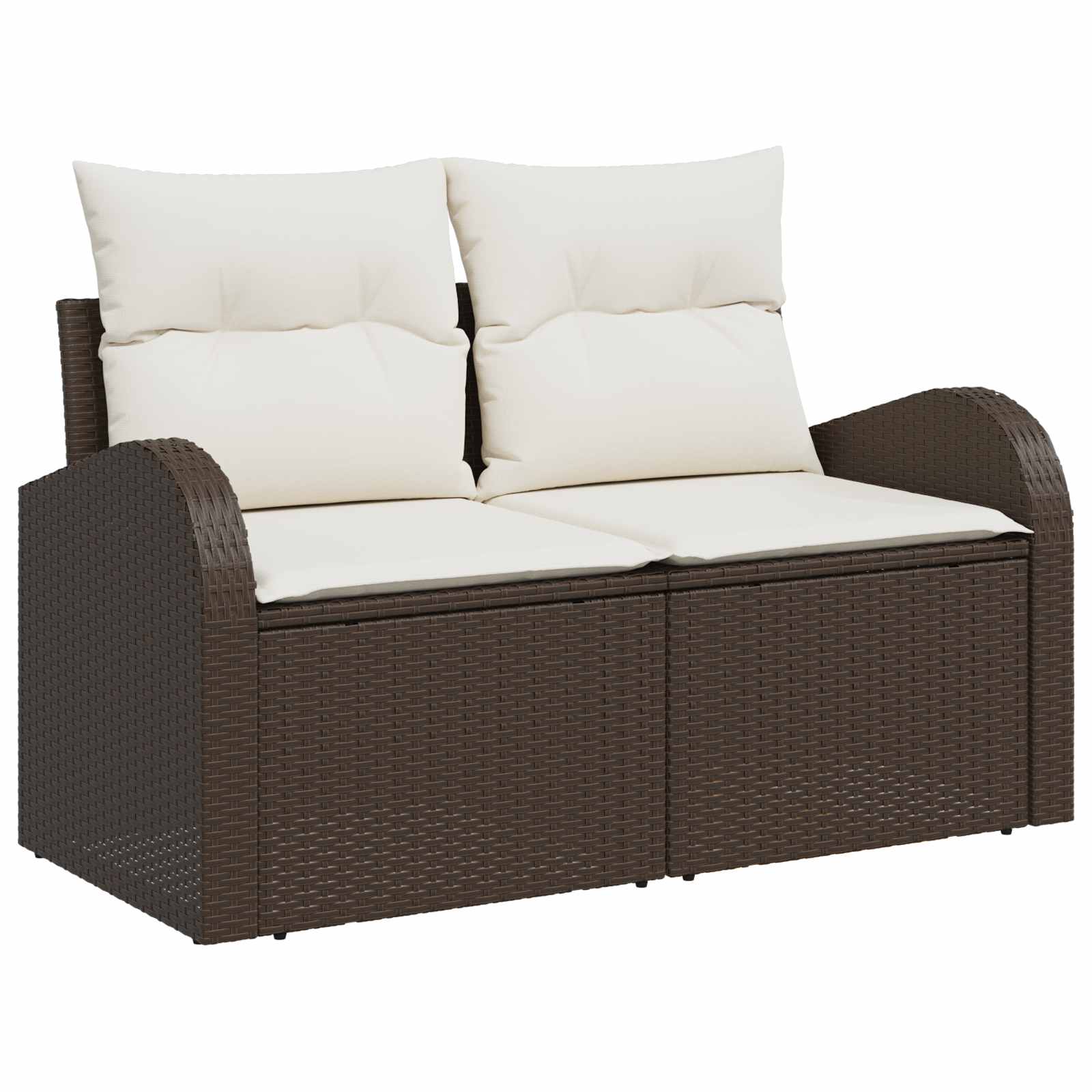 Sada zahradních pohovek 5 pcs 4-Seater Hnědá a krémová3354577