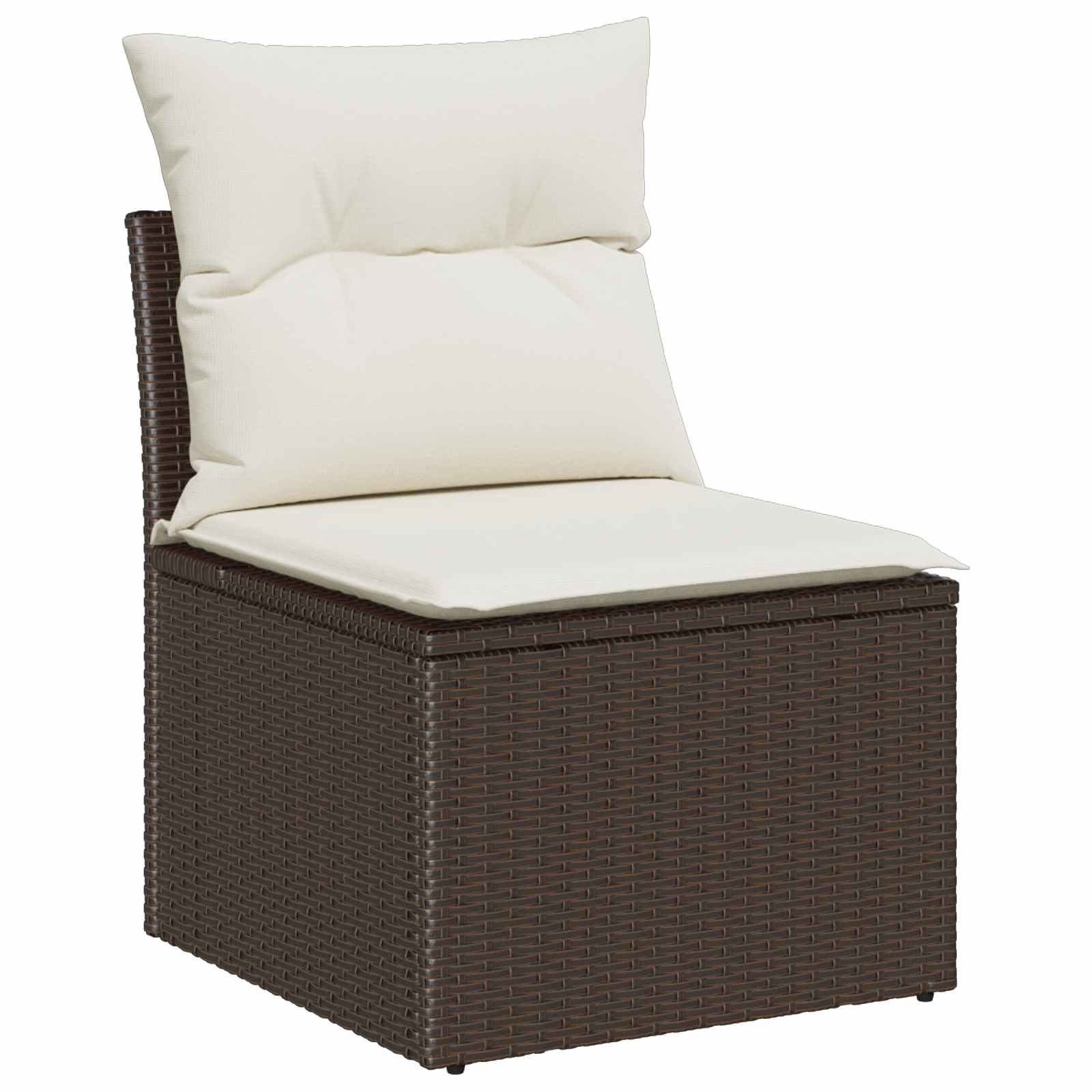 Sada zahradních pohovek 5 pcs 4-Seater Hnědá a krémová3354577