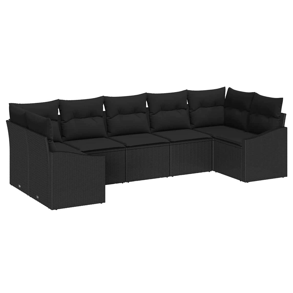 Havesofa Sæt 7 stk. polyrattan