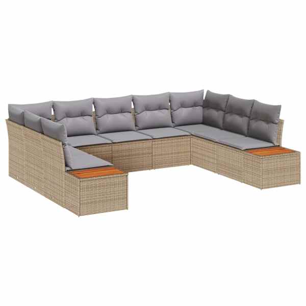 vidaXL Aia Diivanikomplekt 5 tk 9-Istekohtade arv Beež ja heledhall