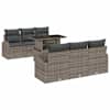 vidaXL Aia Diivanikomplekt 7 tk Hall Pol&uuml; Rattan