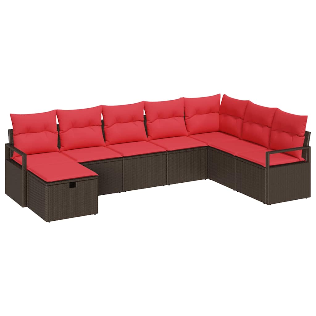 Garden Sofa Set with Cushion Poly rattan Outdoor Sofa Garden Seating vidaXL - Picture 38 of 42