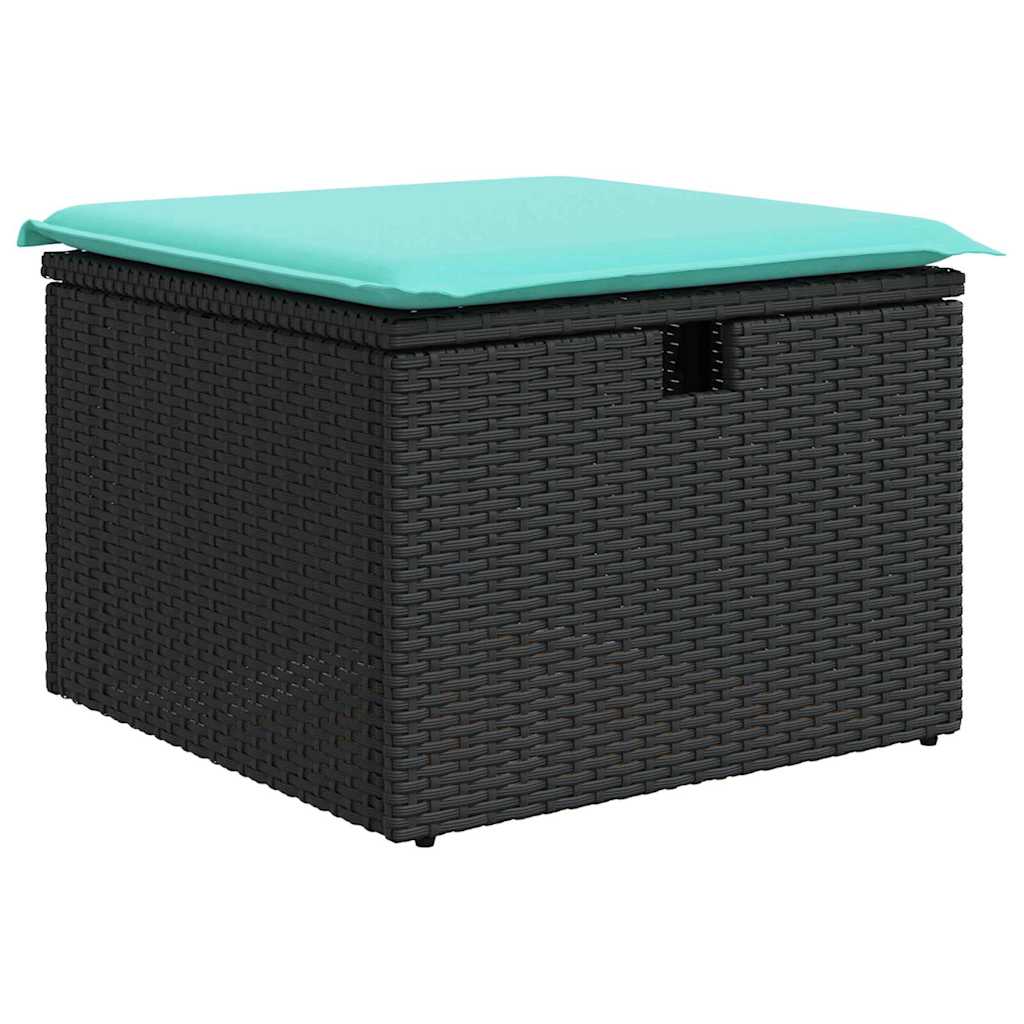 Garden Sofa Set with Cushion Poly rattan Outdoor Sofa Garden Seating vidaXL - Picture 9 of 42
