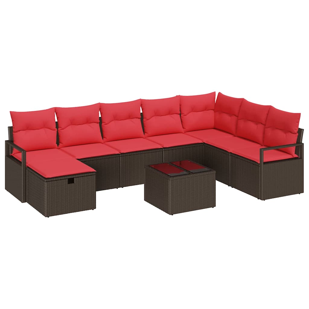 Garden Sofa Set with Cushion Poly rattan Outdoor Sofa Garden Seating vidaXL - Picture 31 of 42