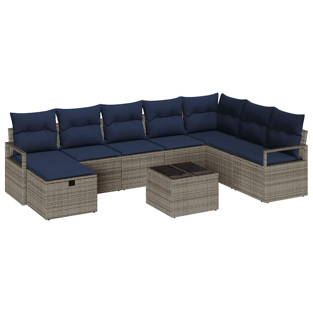Garden Sofa Set with Cushion Poly rattan Outdoor Sofa Garden Seating vidaXL - Picture 26 of 42