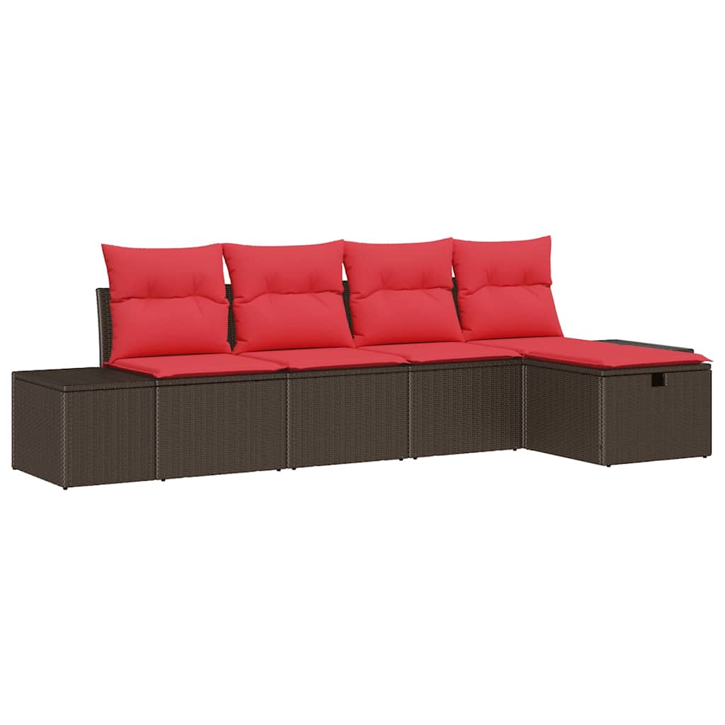 Garden Sofa Set with Cushion Poly rattan Outdoor Sofa Garden Furniture vidaXL - Picture 38 of 42