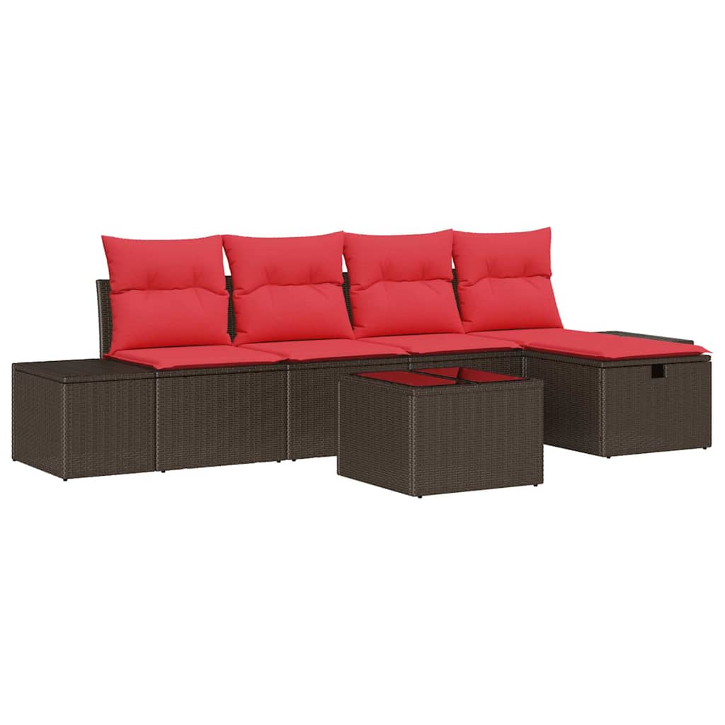 Garden Sofa Set with Cushion Poly rattan Outdoor Sofa Garden Furniture vidaXL - Picture 31 of 42