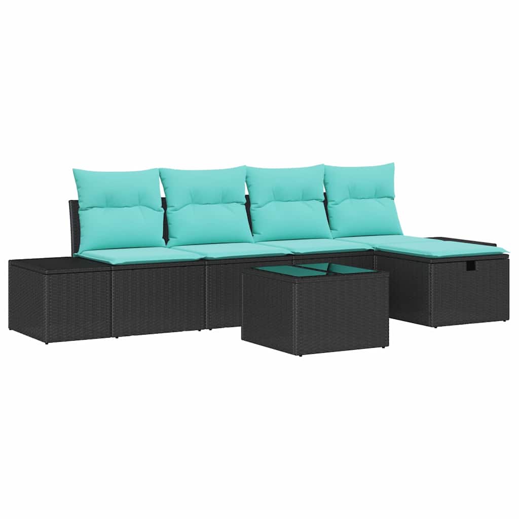 Garden Sofa Set with Cushion Poly rattan Outdoor Sofa Garden Furniture vidaXL - Picture 7 of 42