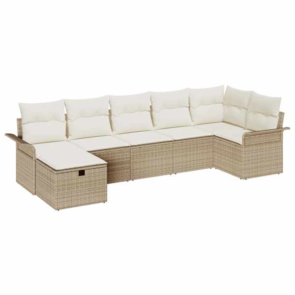 vidaXL Aia Diivanikomplekt 7 tk Pol&uuml;rooster