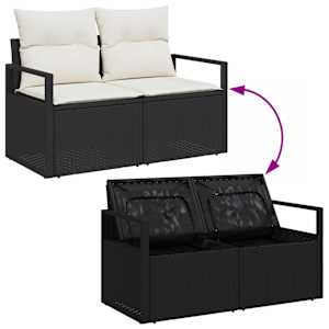 Set pohovek s polštářem 4 pcs polyratan - obrázek 11