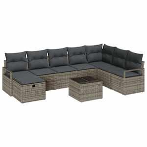 Set pohovek s polštářem 6 pcs polyratan - obrázek 2