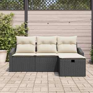Set pohovek s polštářem 4 pcs polyratan - obrázek 3