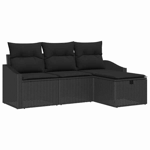 vidaXL Diivanikomplekt 4 tk pol&uuml;rotang