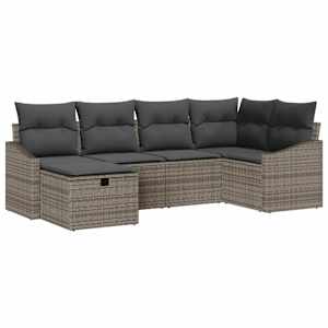 Set pohovek s polštářem 7 pcs polyratan - obrázek 2