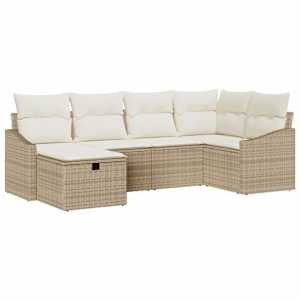 Set pohovek s polštářem 7 pcs polyratan - obrázek 2