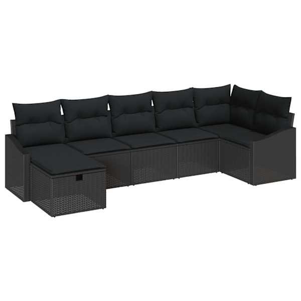 vidaXL Diivanikomplekt 7 tk pol&uuml;rotang