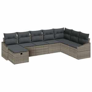 Set pohovek s polštářem 9 pcs polyratan - obrázek 2