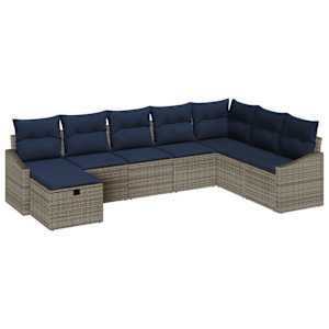Set pohovek s polštářem 6 pcs polyratan - obrázek 2