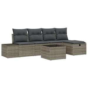 Set pohovek s polštářem 5 pcs polyratan - obrázek 2
