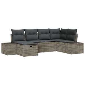Set pohovek s polštářem 7 pcs polyratan - obrázek 2