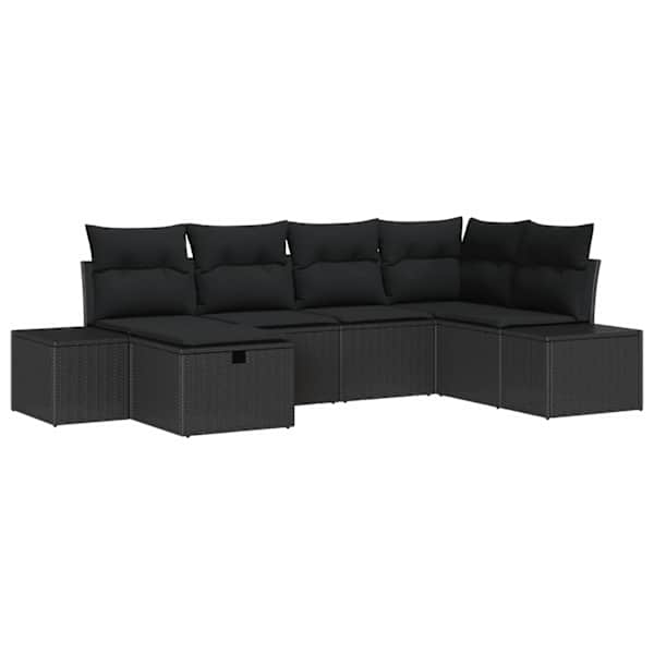 vidaXL Diivanikomplekt 6 tk pol&uuml;rotang