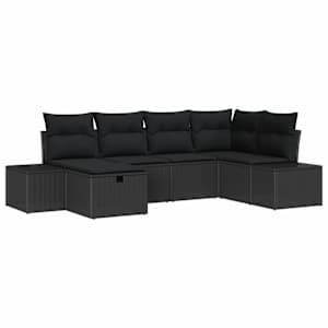 Set pohovek s polštářem 6 pcs polyratan - obrázek 2