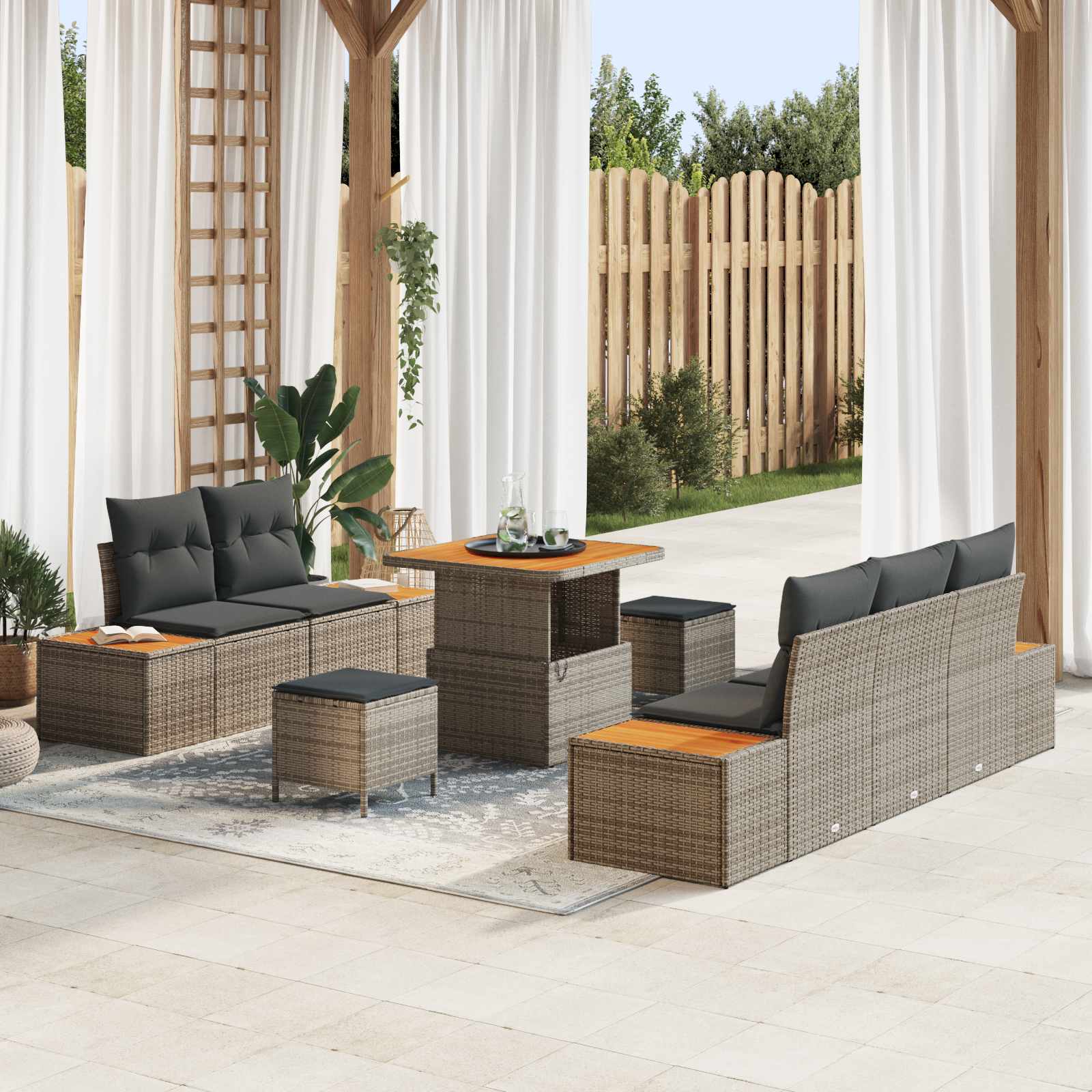 Aia Diivanikomplekt padjaga 8 pcs Hall