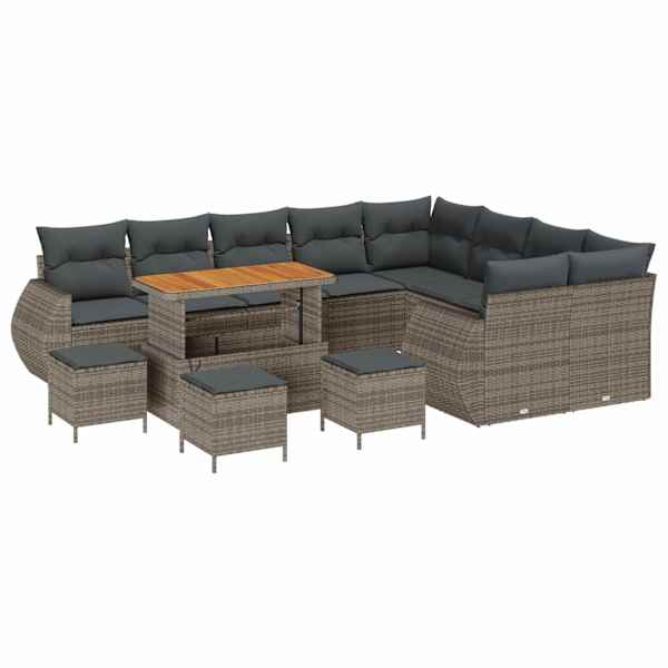 vidaXL Aia Diivanikomplekt 13 tk 13-Istekohtade arv Hall Pol&uuml; Rattan