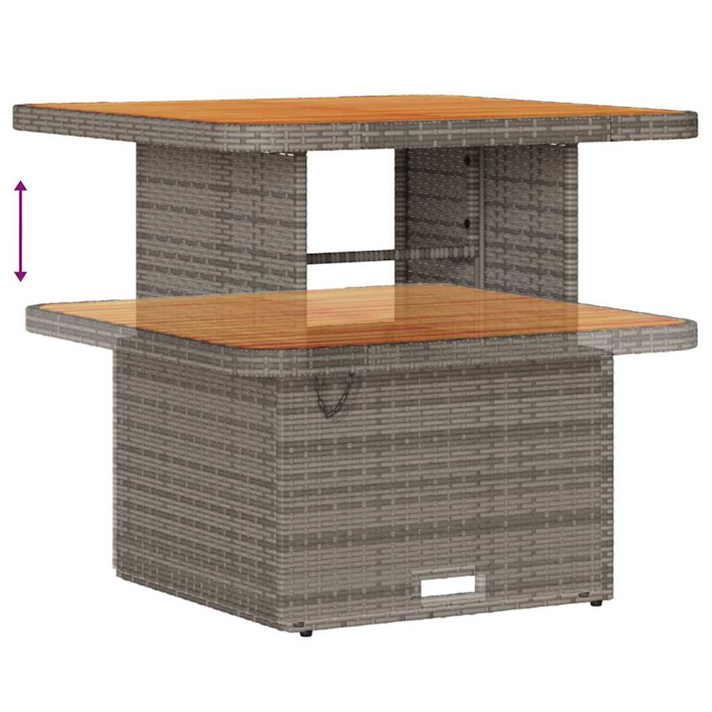 Vrtna sedežna garnitura z blazino s shranjevanjem 9 pcs Siva - slika 10